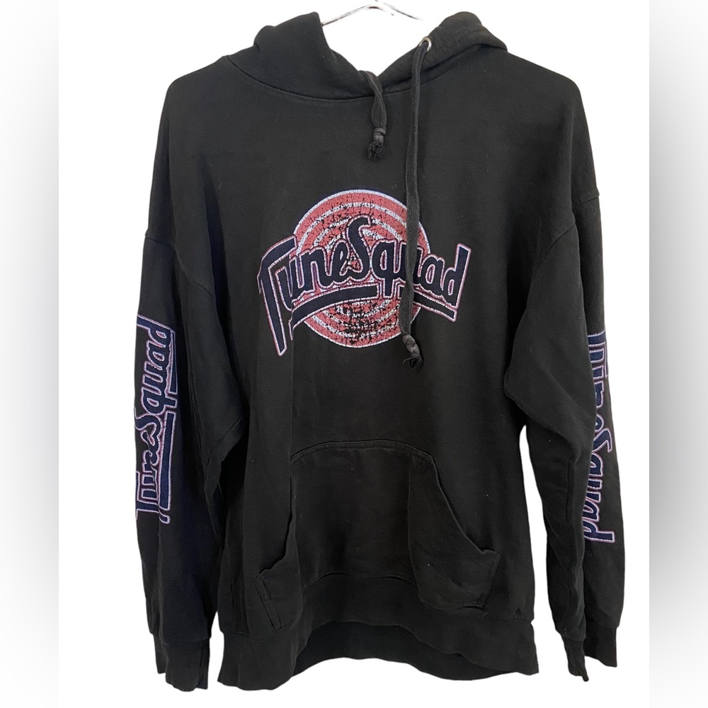 Vintage Distressed TUNE SQUAD Space Jam Basketball Jon Lauren Hoodie Men’s L